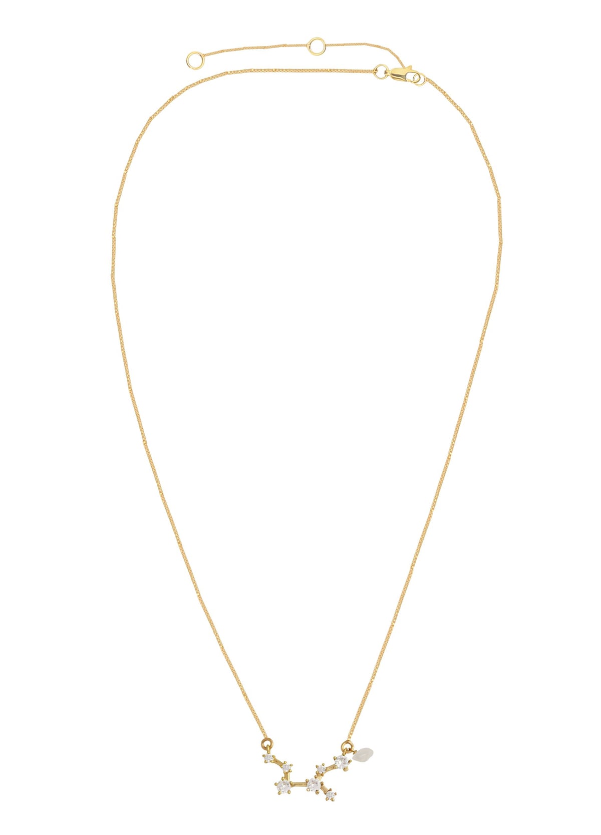 Constellation taurus zodiac necklace bombay sunset
