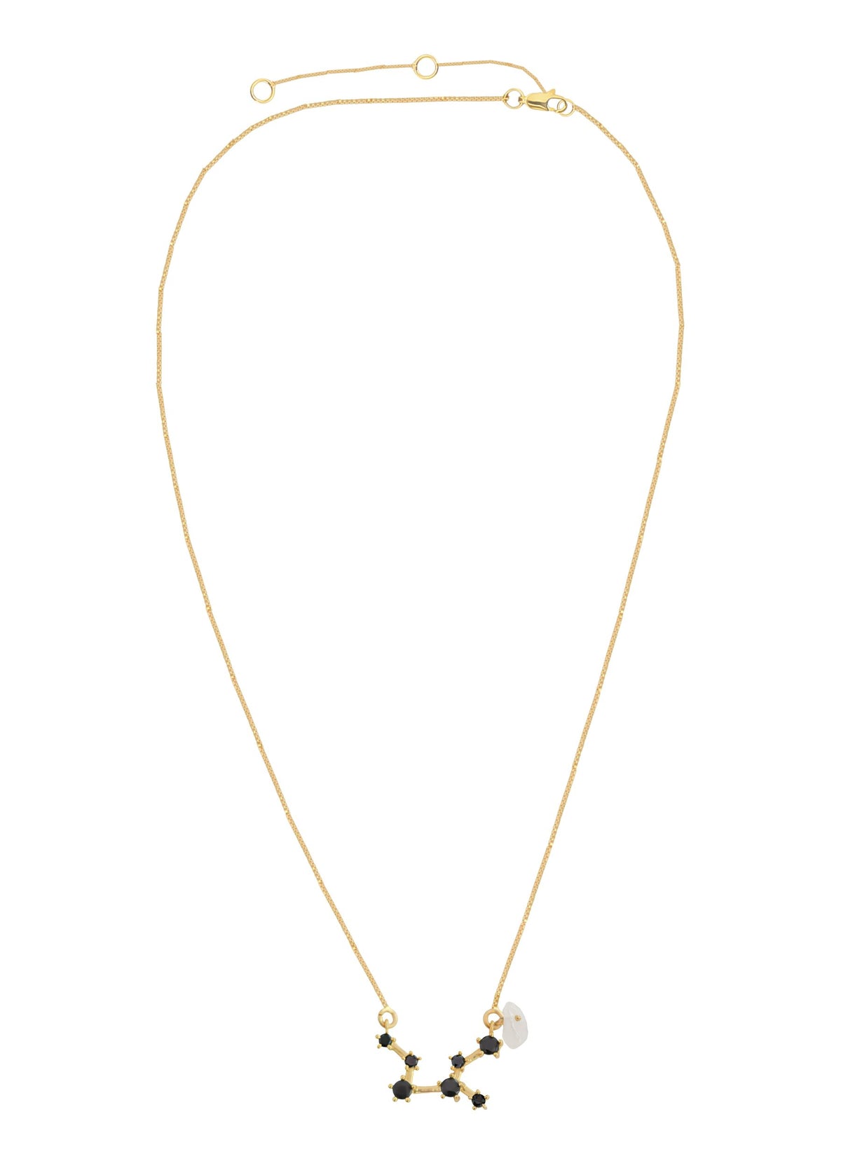 Constellation taurus zodiac necklace bombay sunset