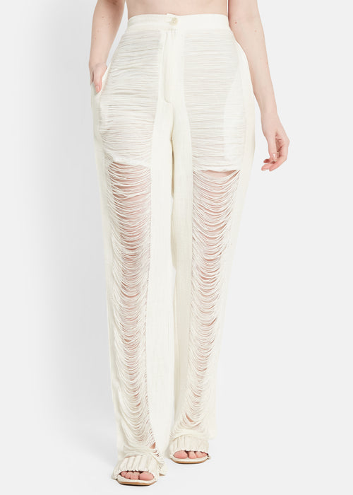 Juno Pantaloni Bianchi