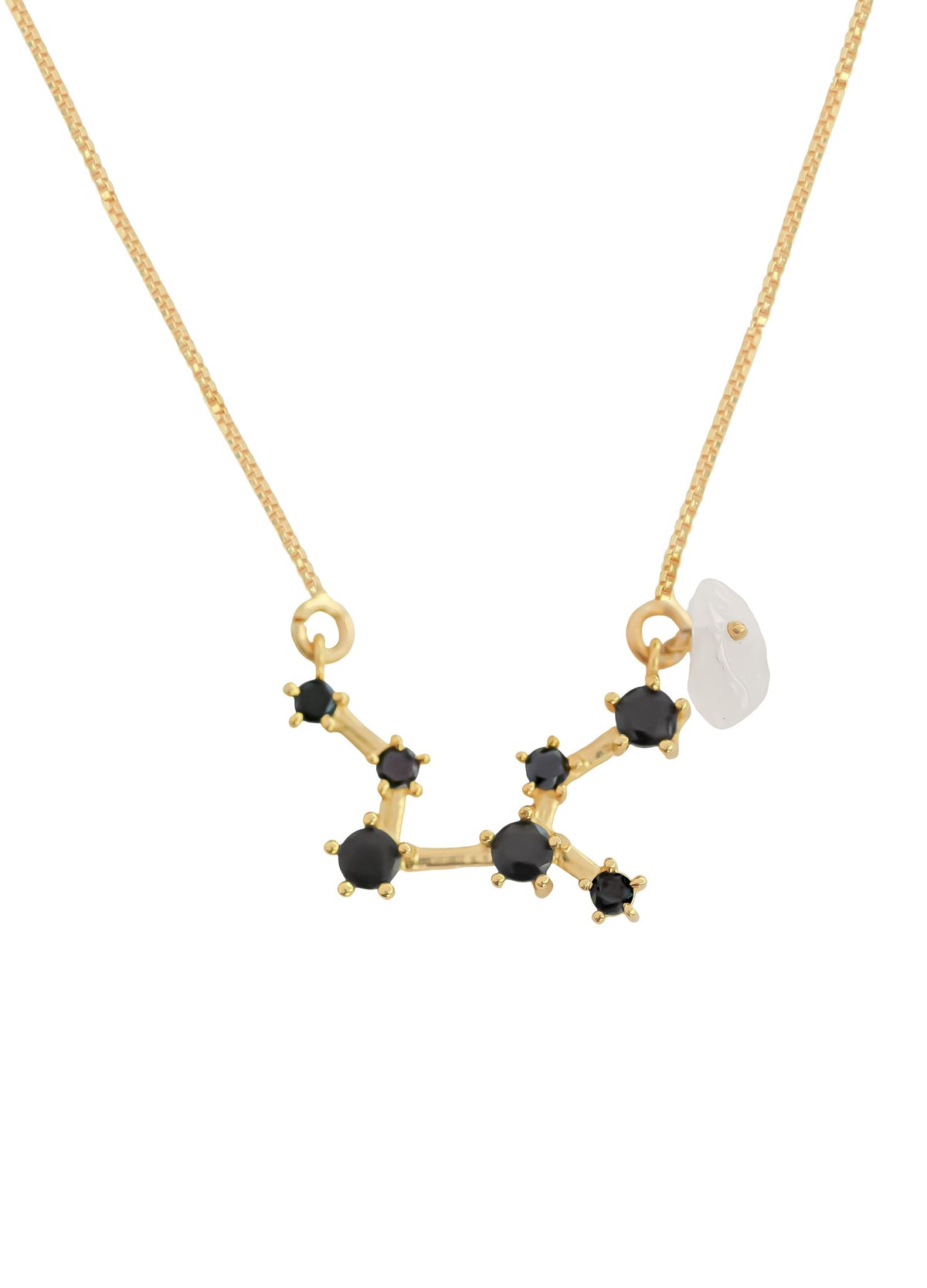 Constellation taurus zodiac necklace bombay sunset