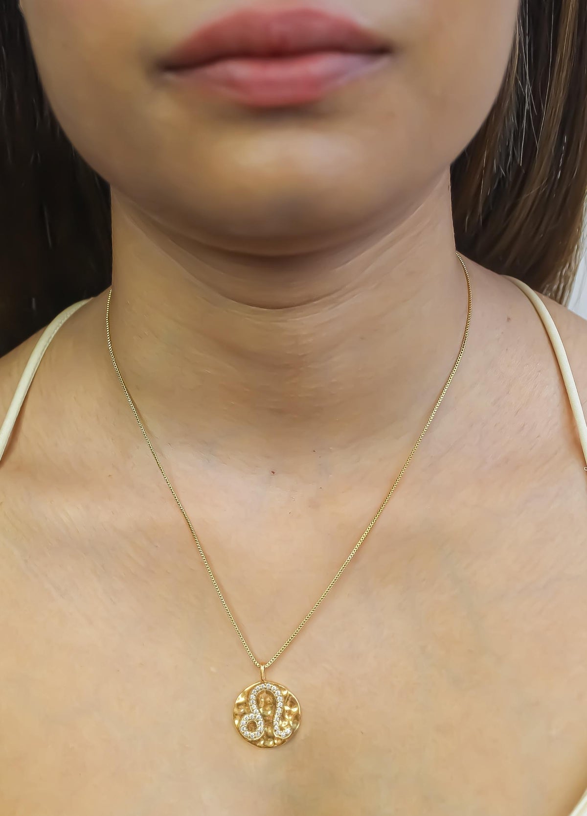 Stellar leo coin pendant bombay sunset