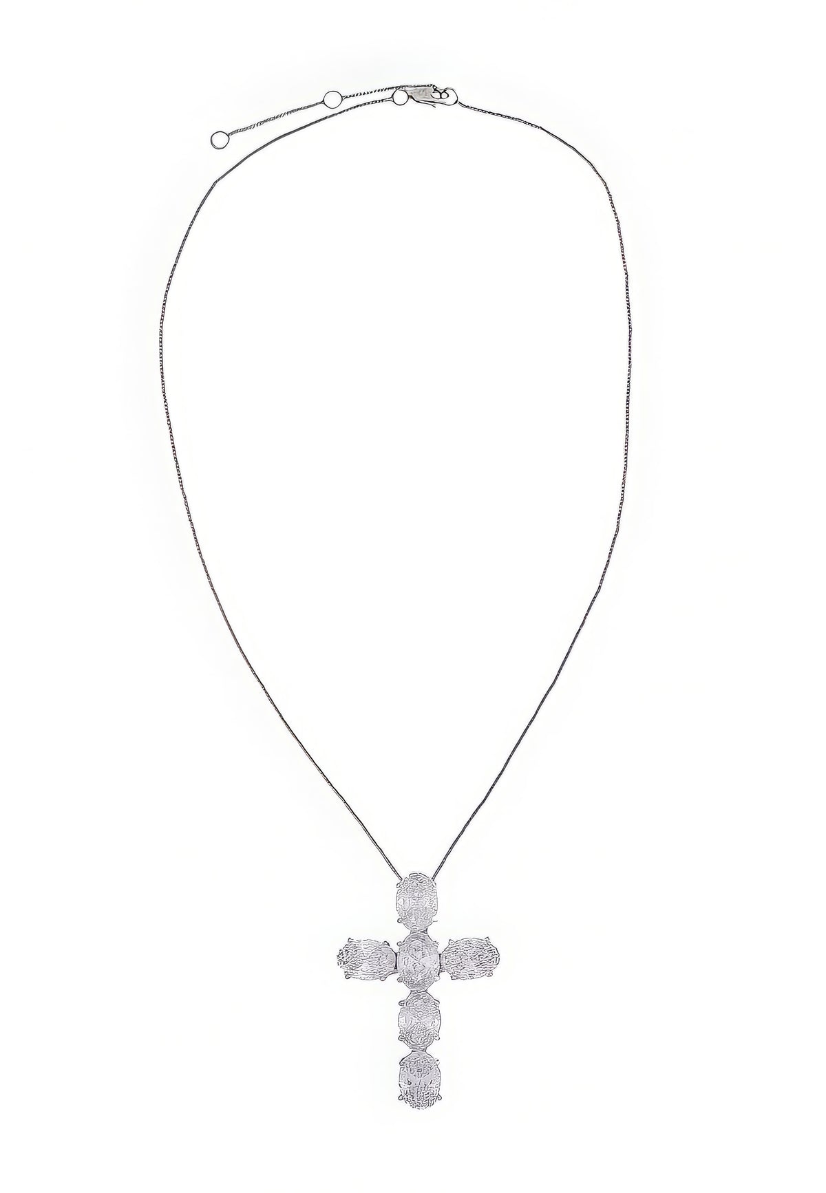 Silver faith pendant necklace bombay sunset