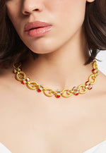 Load image into Gallery viewer, Hiva halsband i röd
