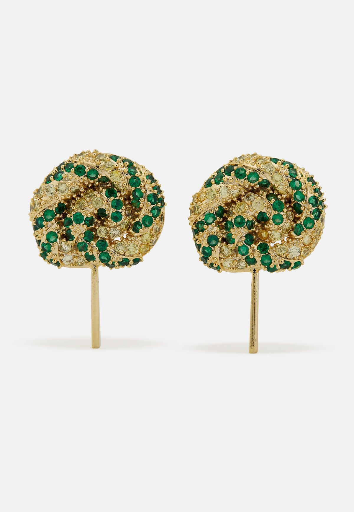 Lollipop green earrings