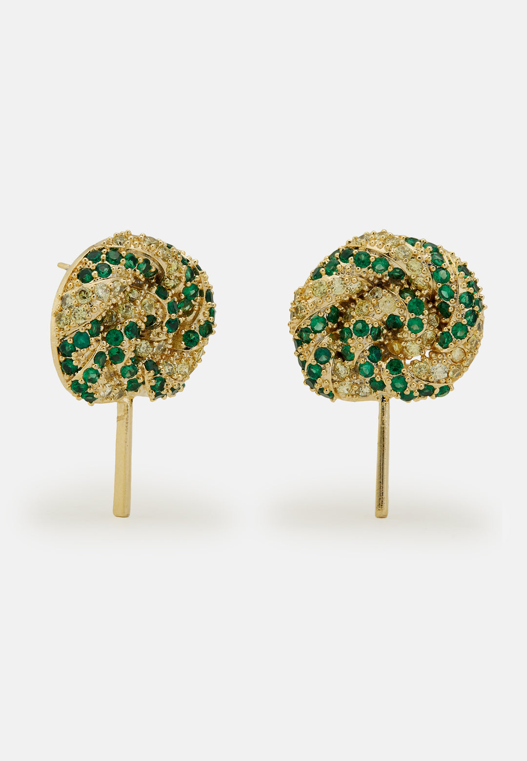 Lollipop Green Earrings