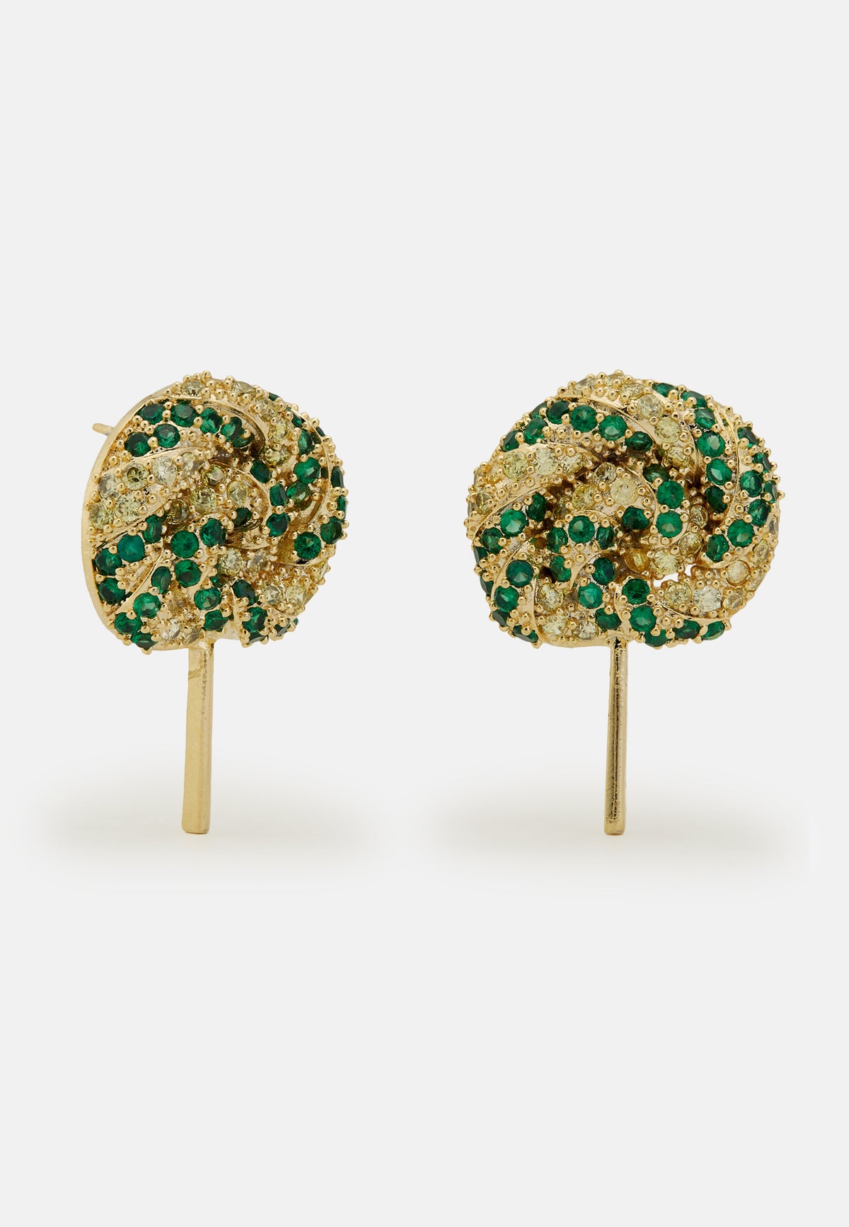 Lollipop green earrings