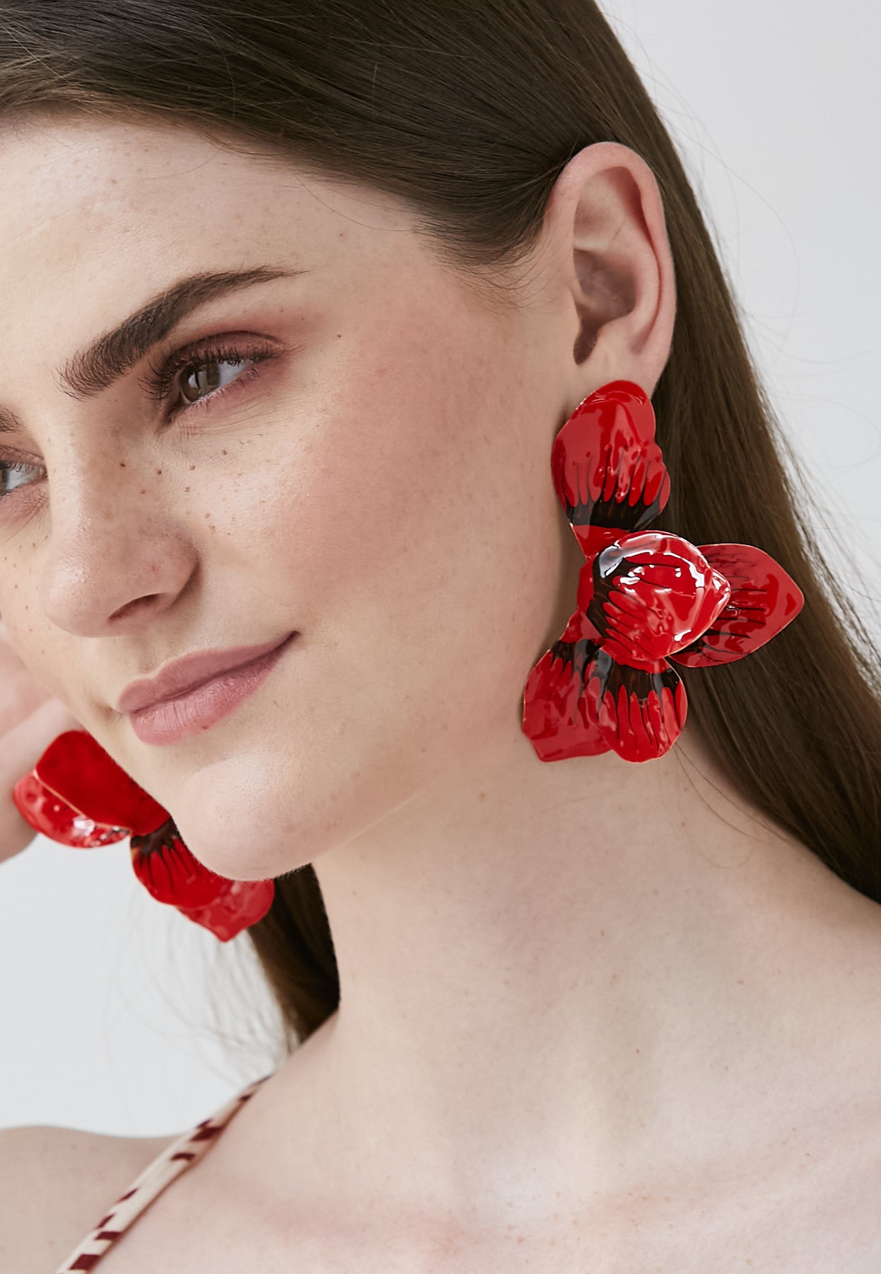 Luma Red Earrings