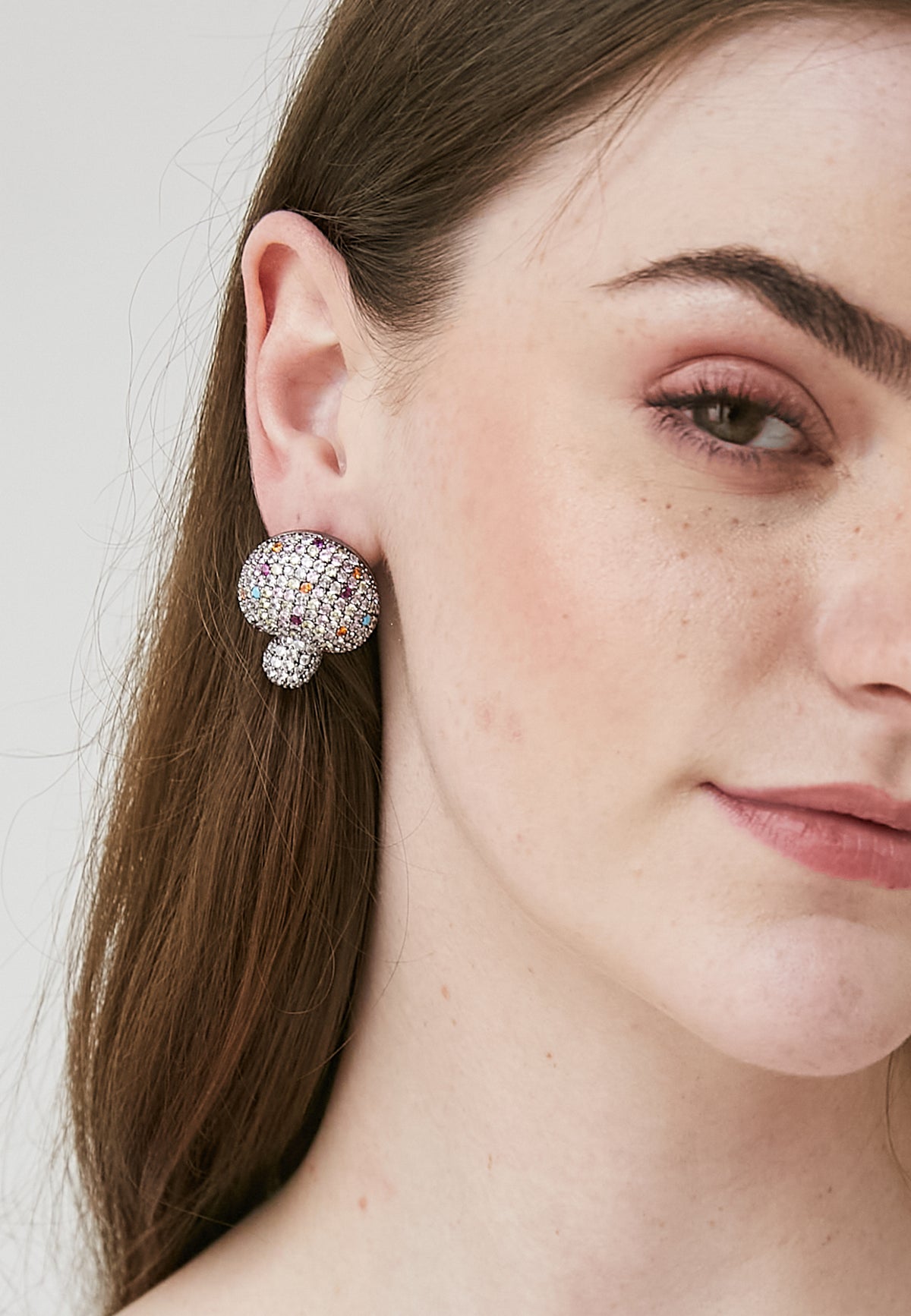 Mushy white earrings