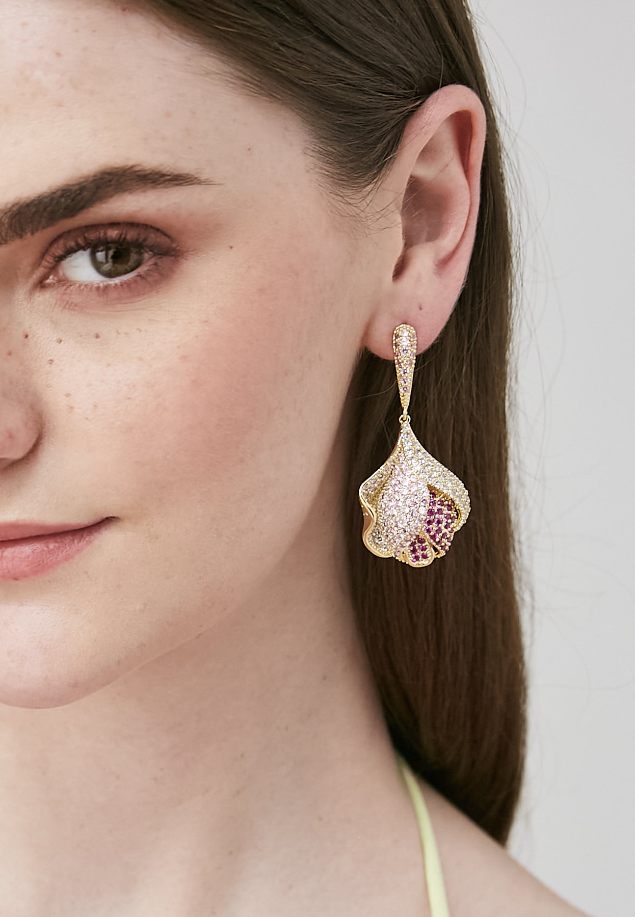 Droply Pink Earrings