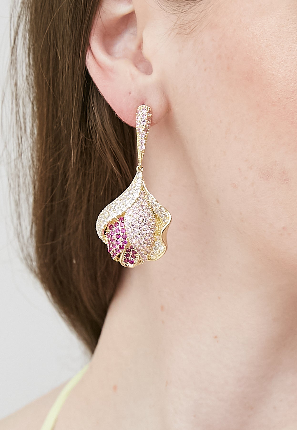 Droply Pink Earrings