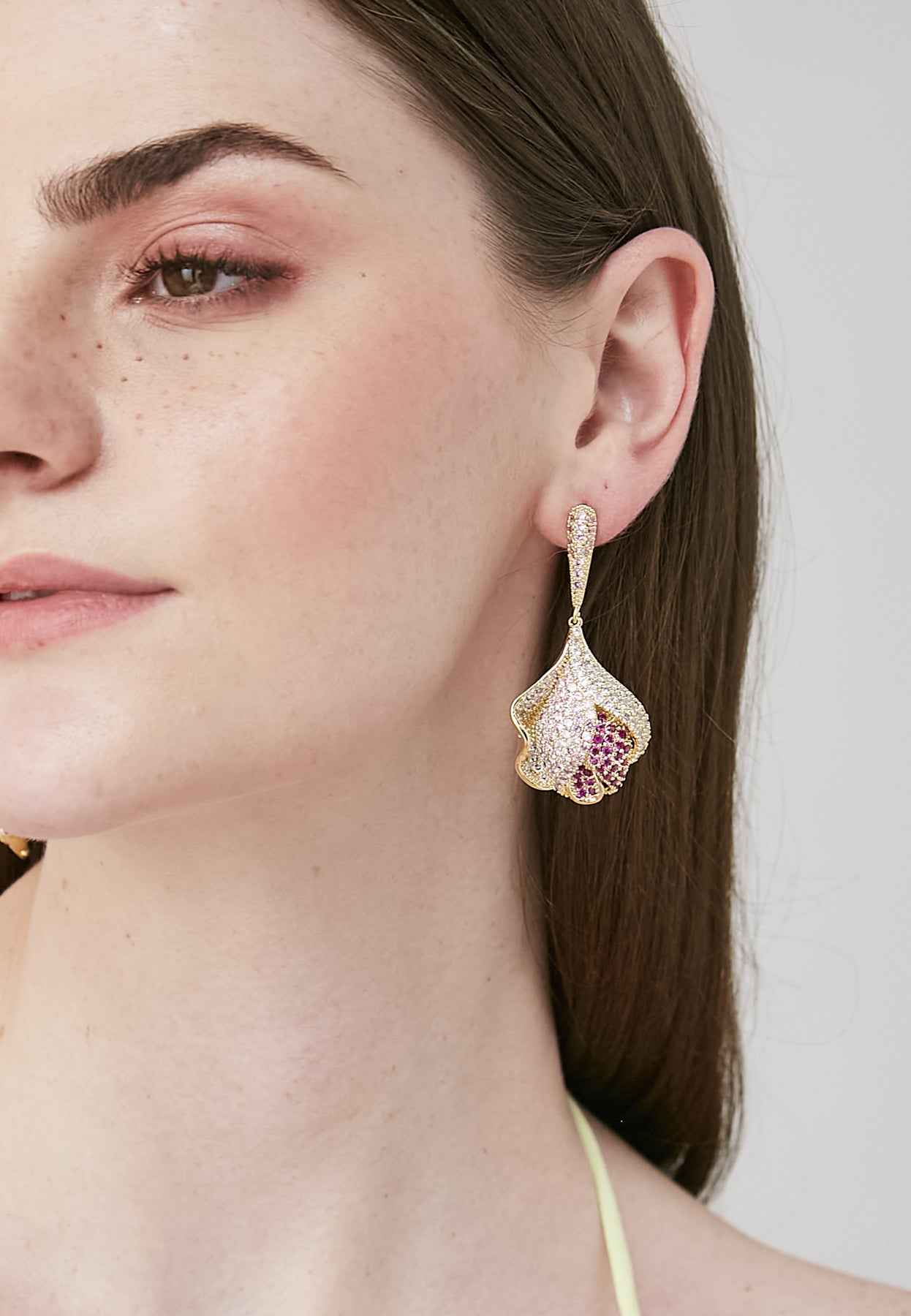 Droply Pink Earrings