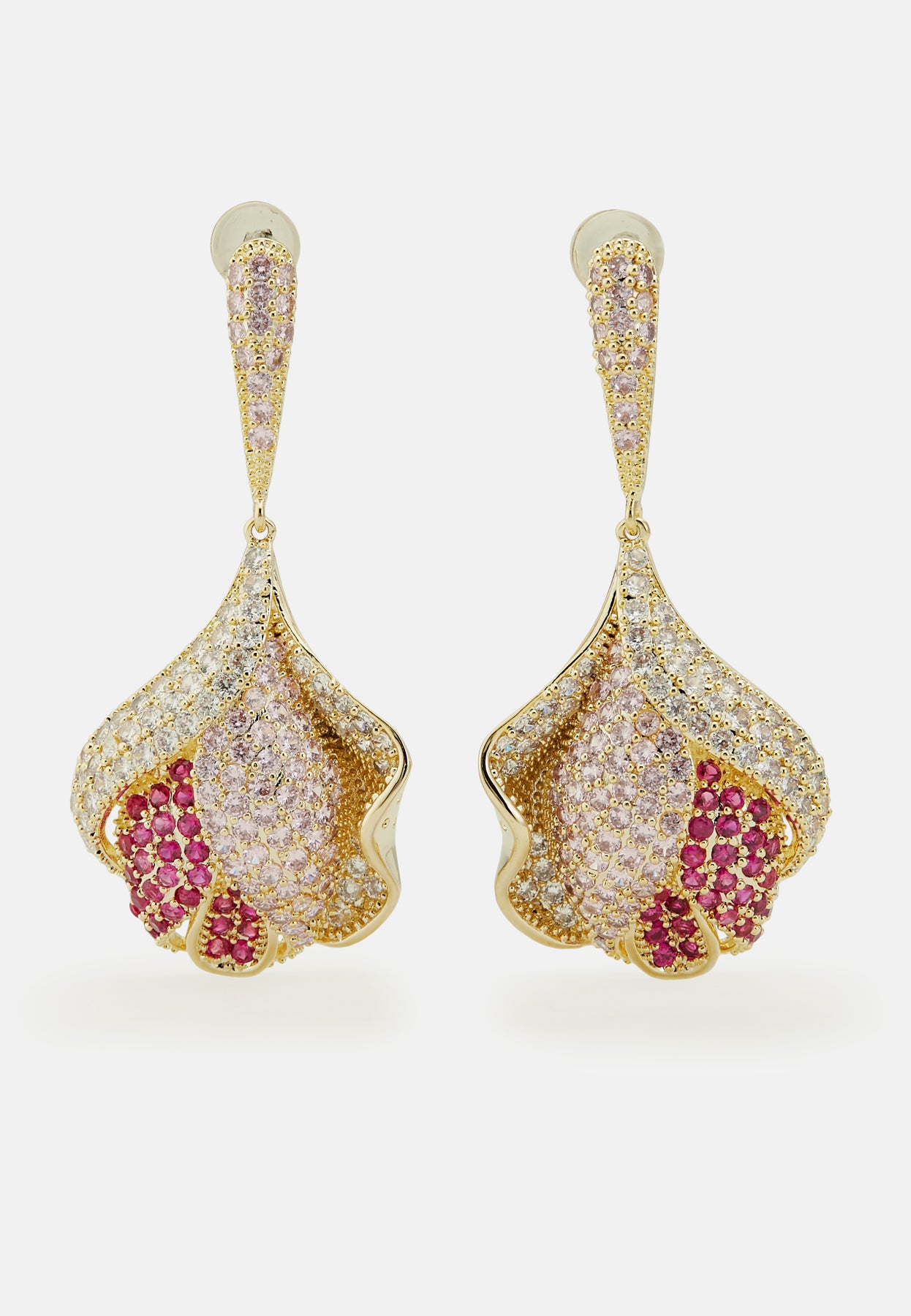 Droply Pink Earrings