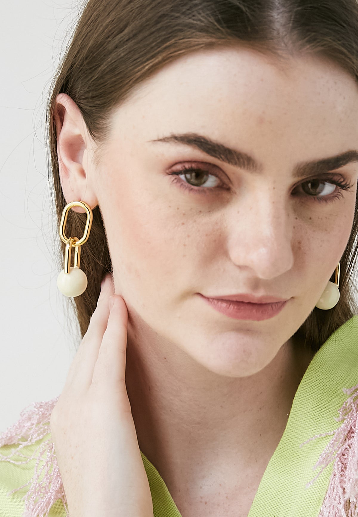 Duna cream earrings