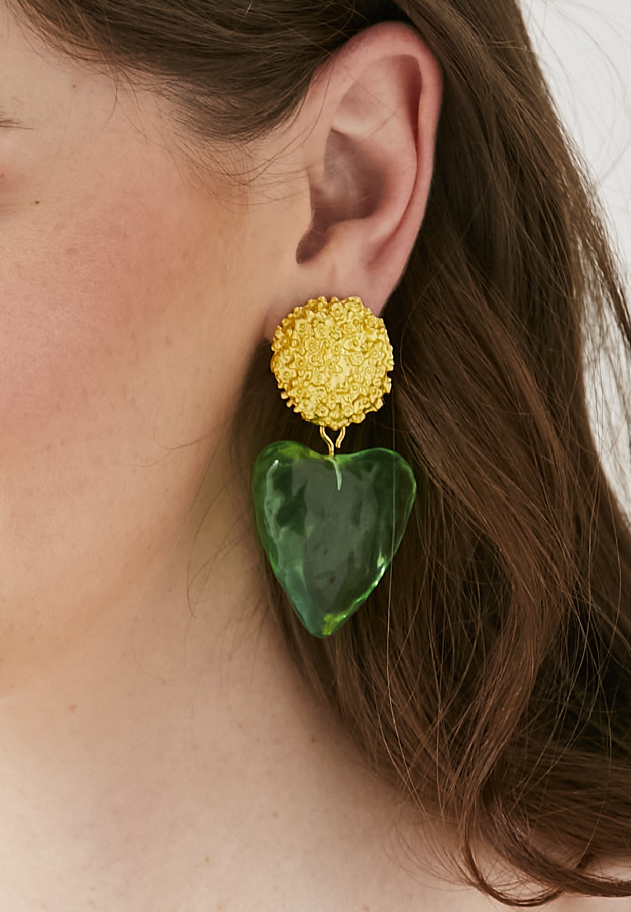 Fina Green Earrings