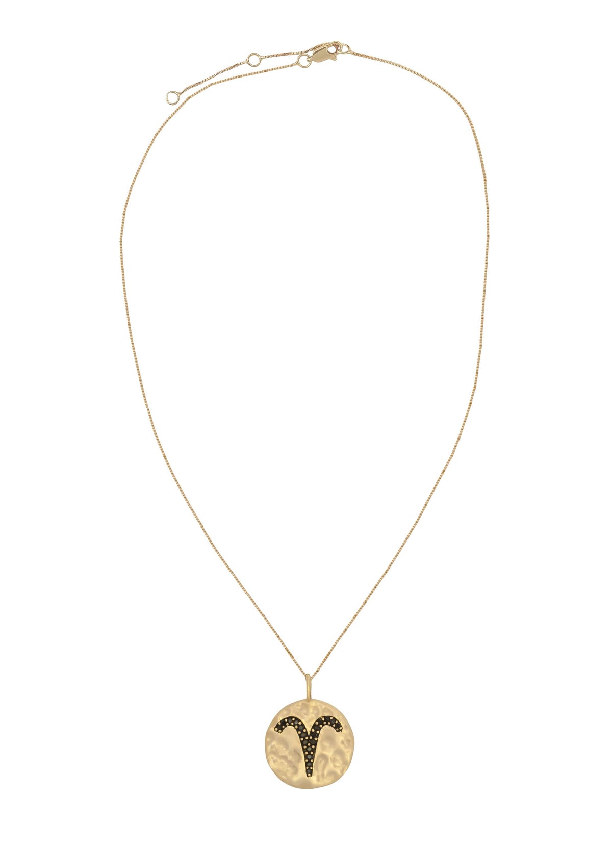 Stellar aries coin pendant bombay sunset