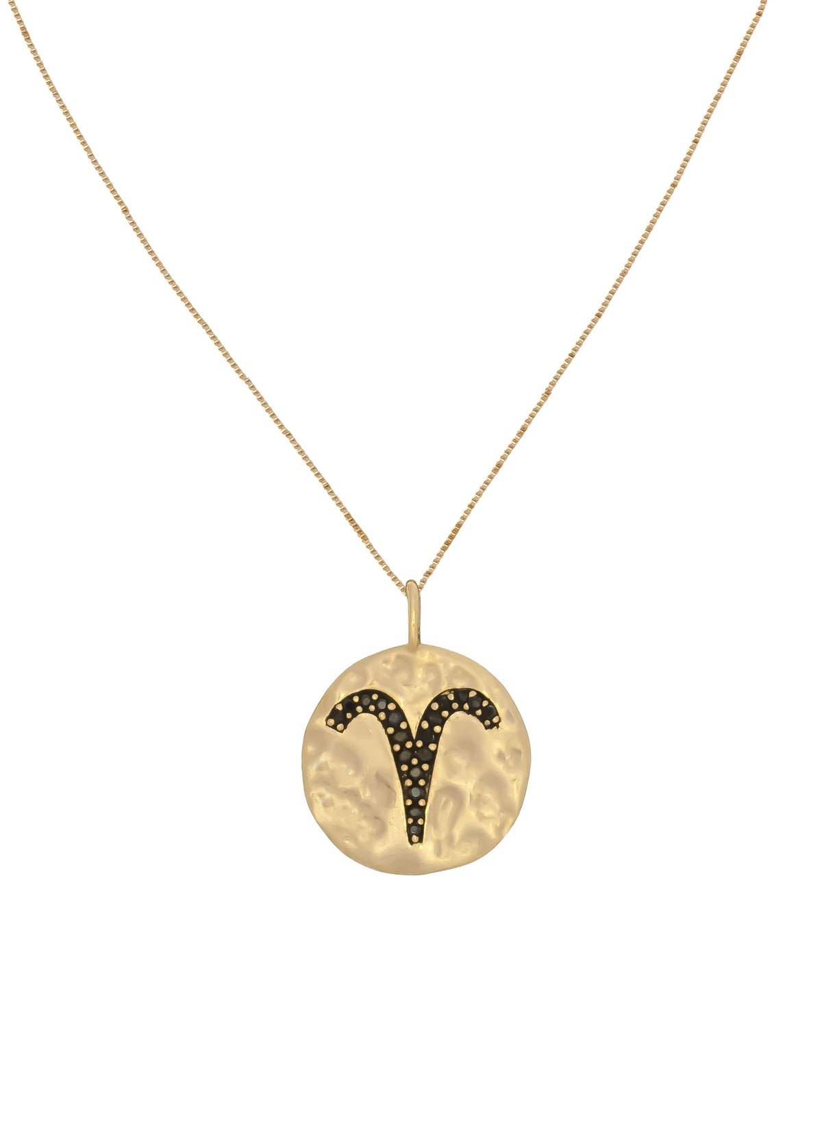 Stellar aries coin pendant bombay sunset