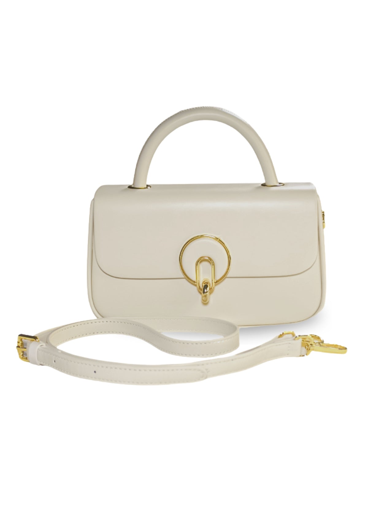 Metallic top handle bag