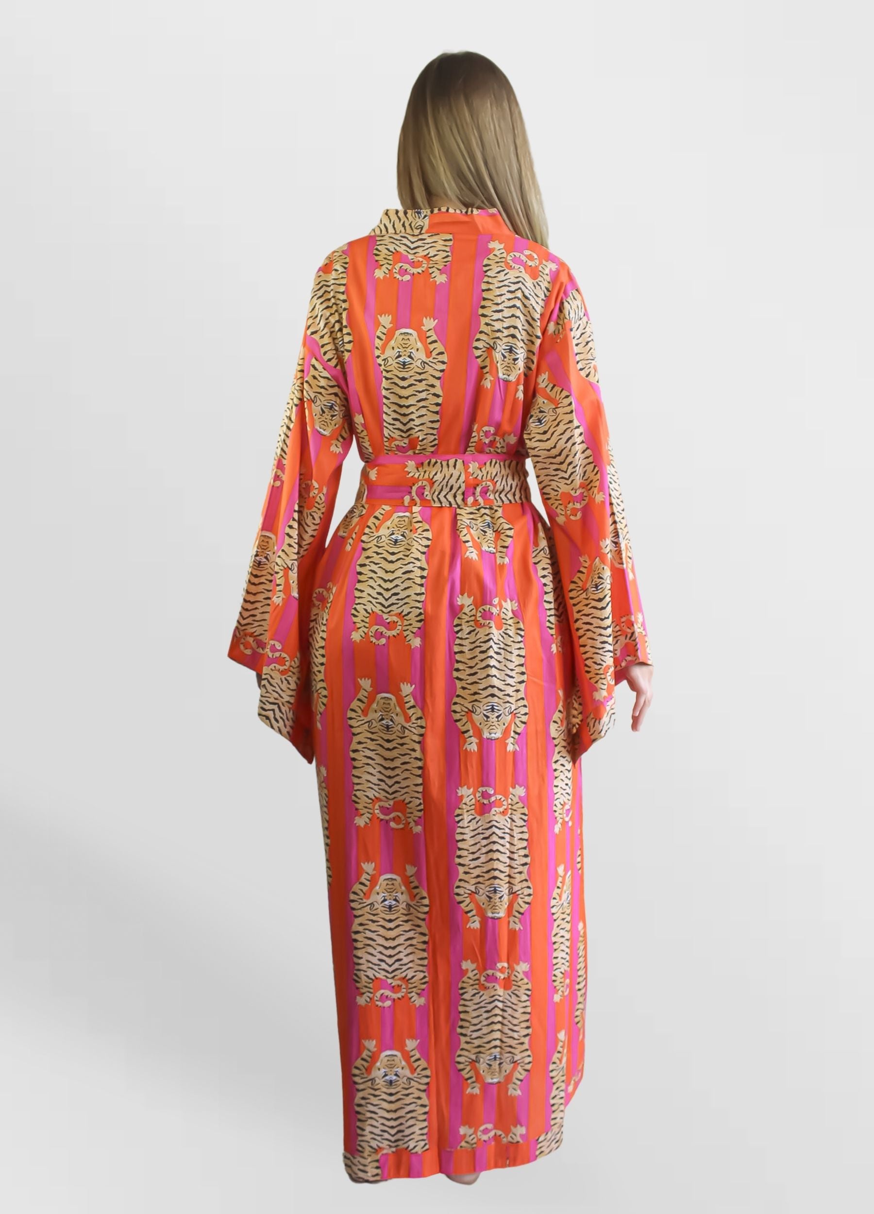 paradise fuchsia kimono Bombay Sunset