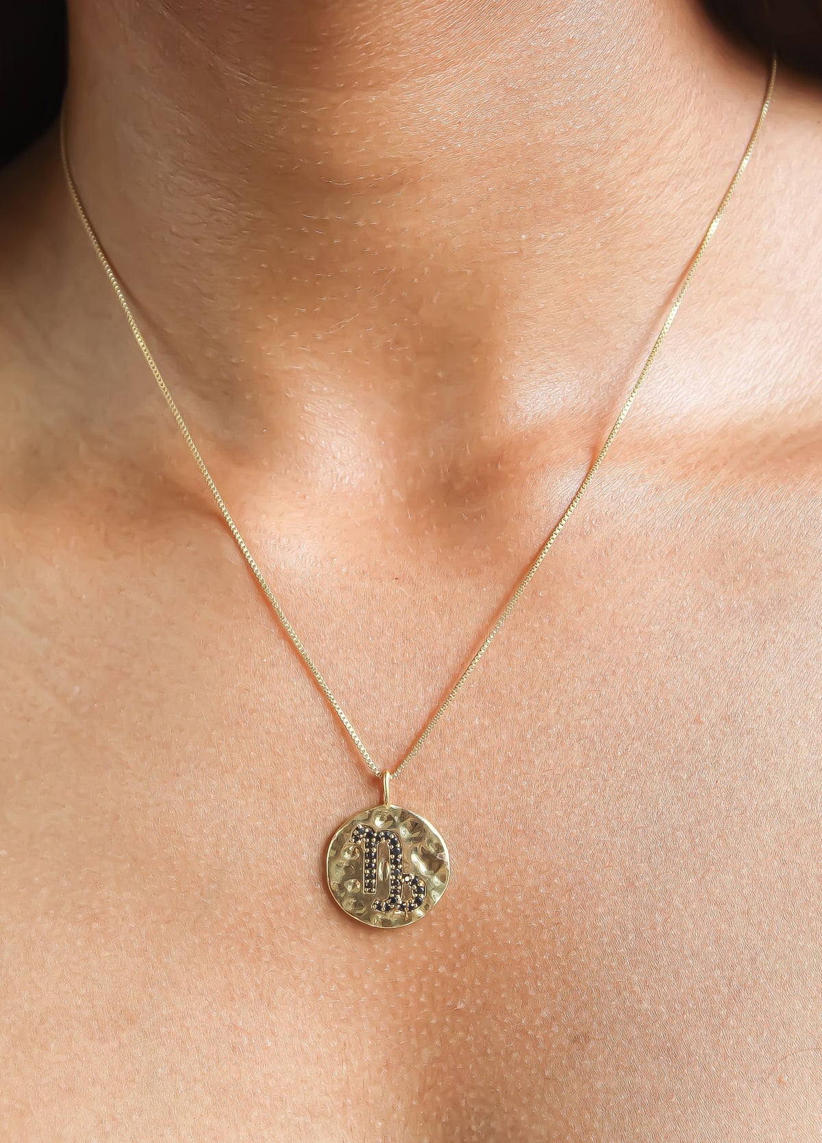 Stellar capricon coin pendant bombay sunset