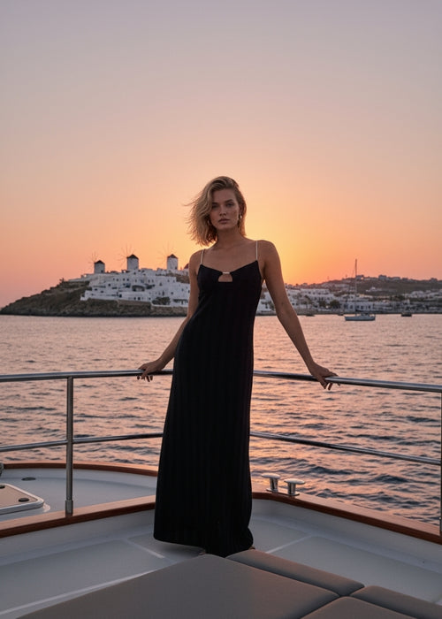 Vestido negro de Aria Mai