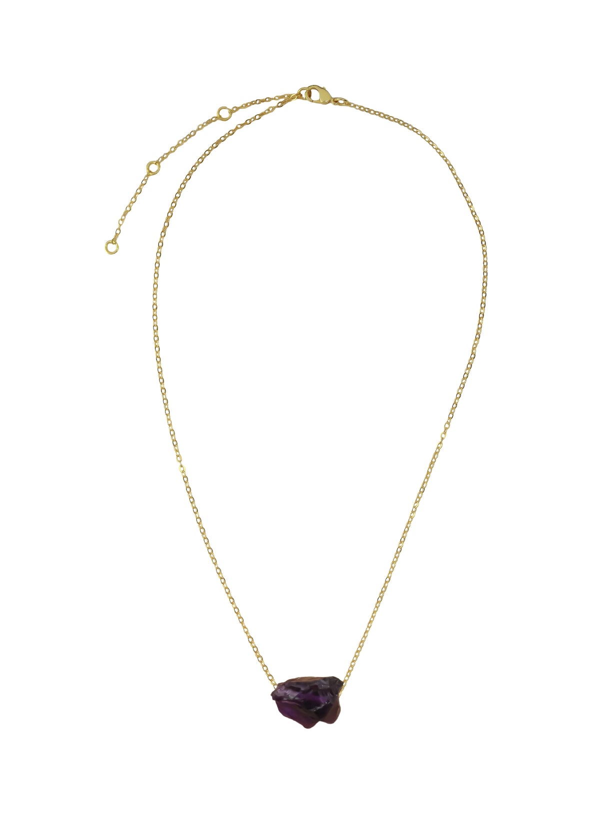 Collar de piedra natural cruda cósmica bombay be sunset