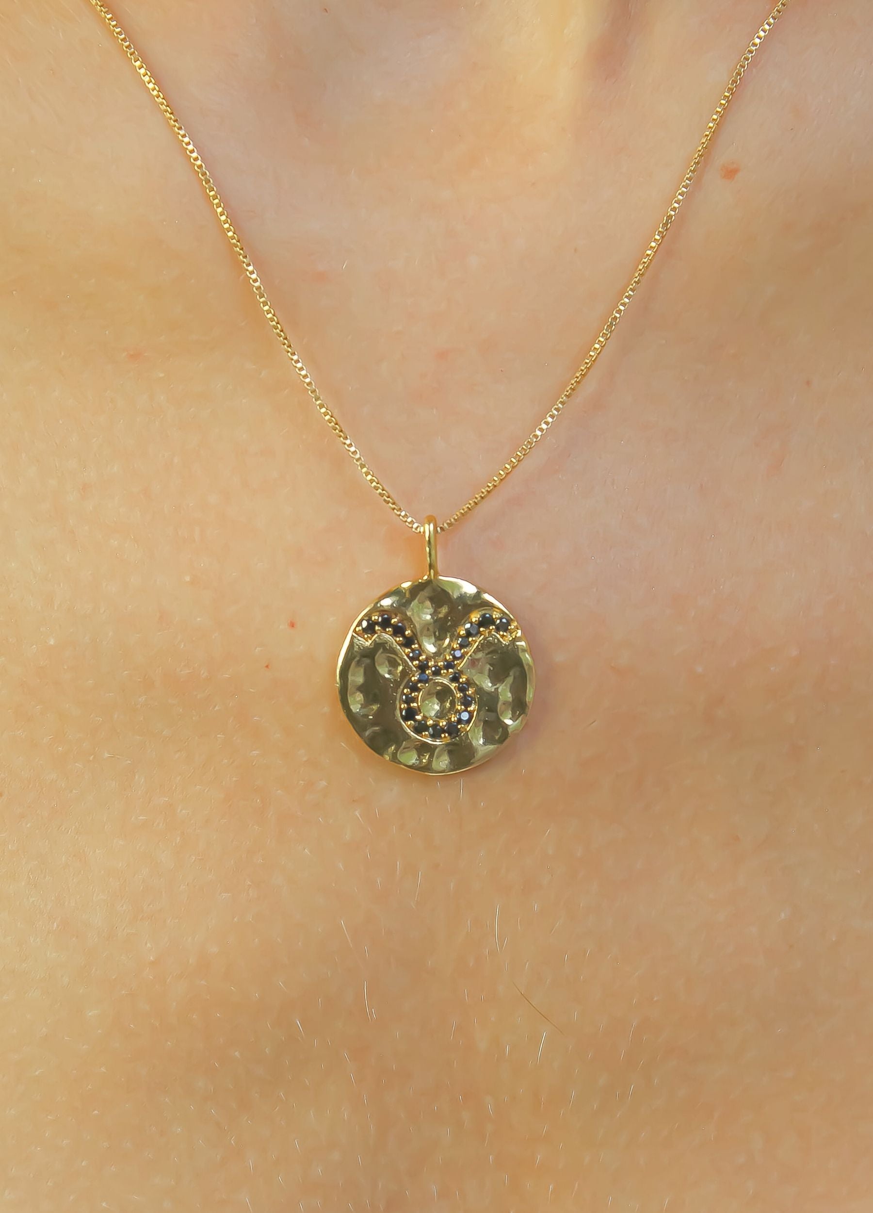 stellar taurus coin pendant Bombay Sunset