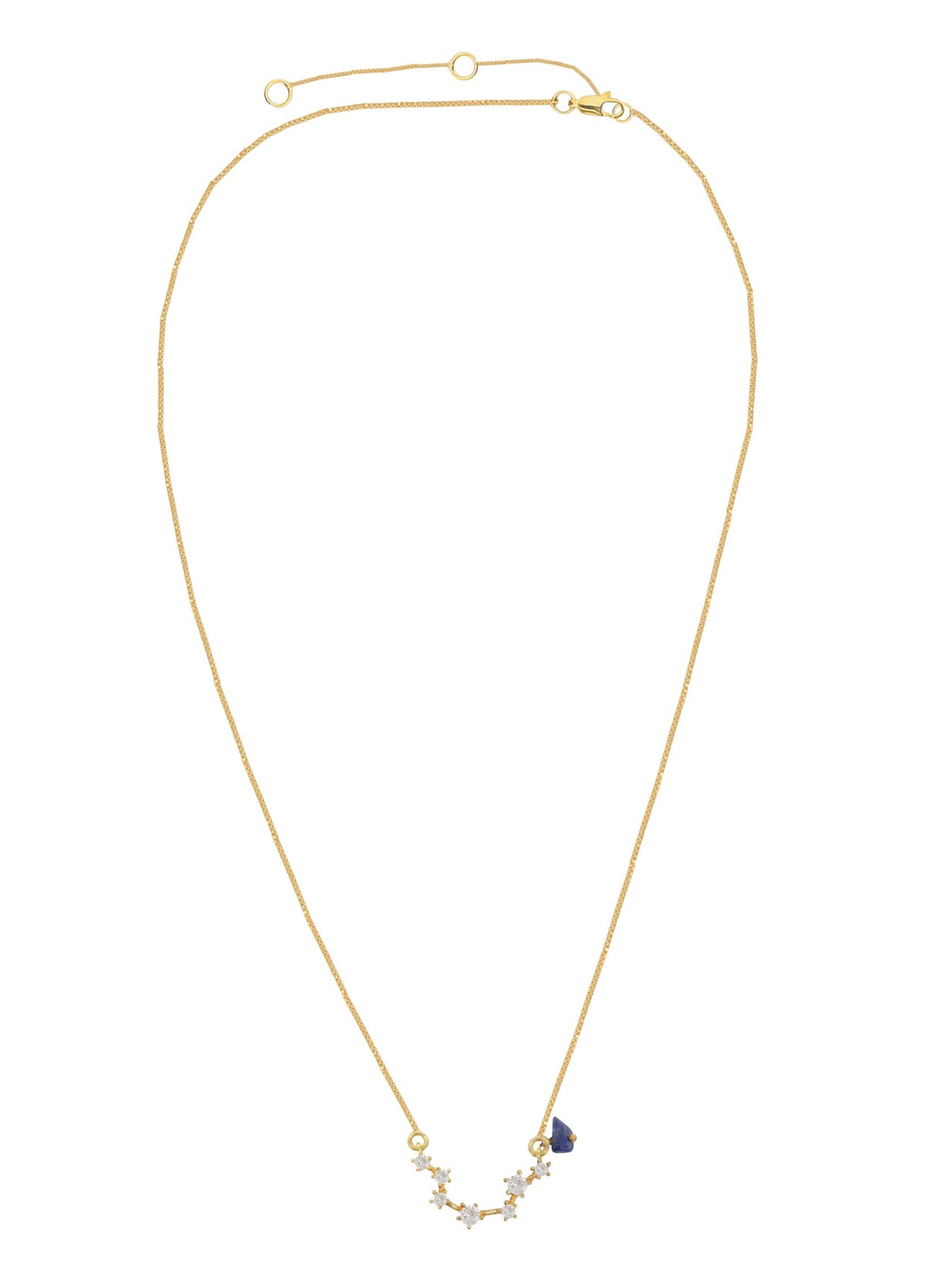 Constellation virgo zodiac necklace bombay sunset
