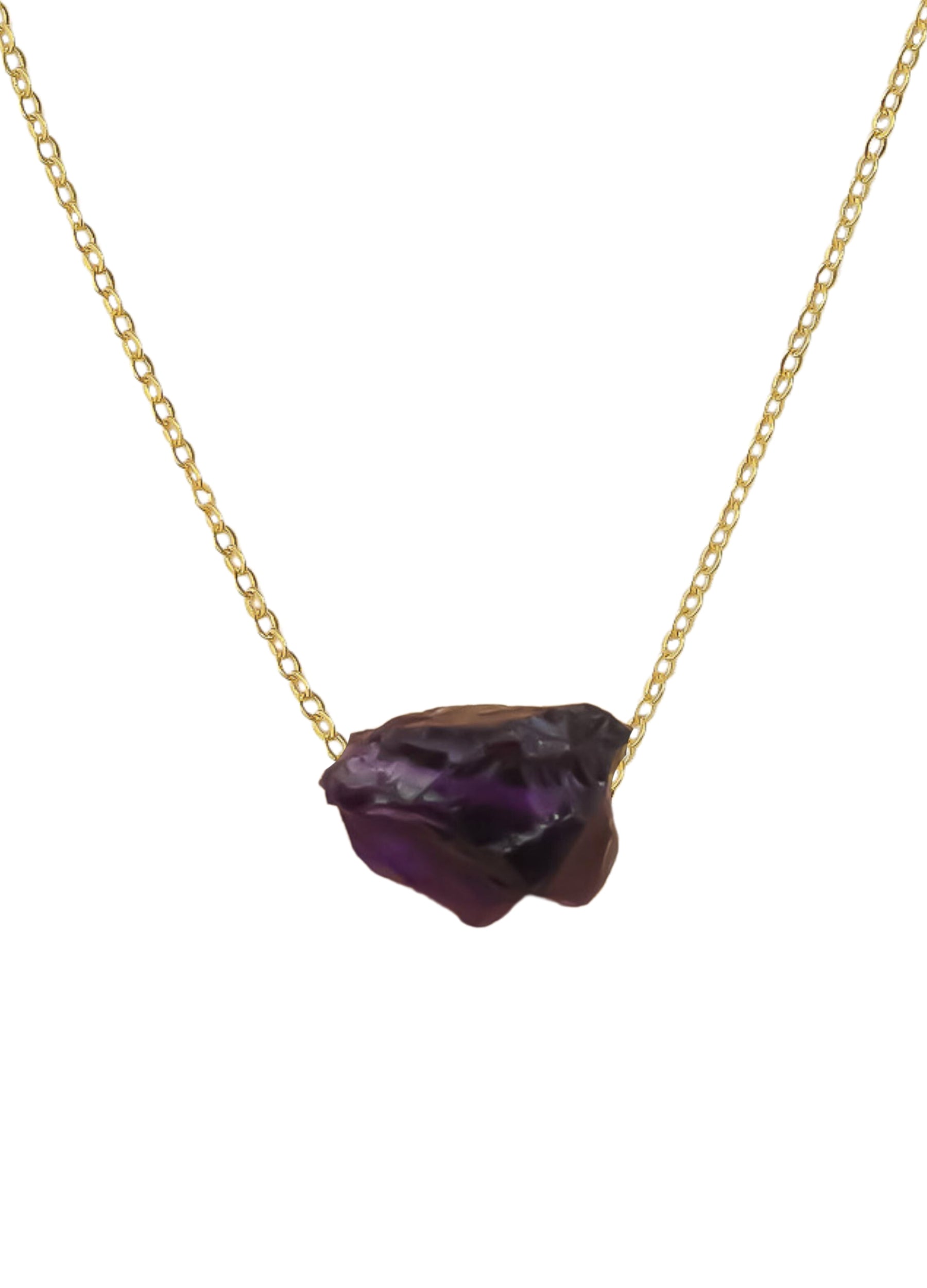 cosmic raw stone necklace Bombay Sunset