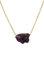 Load image into Gallery viewer, cosmic raw stone necklace Bombay Sunset
