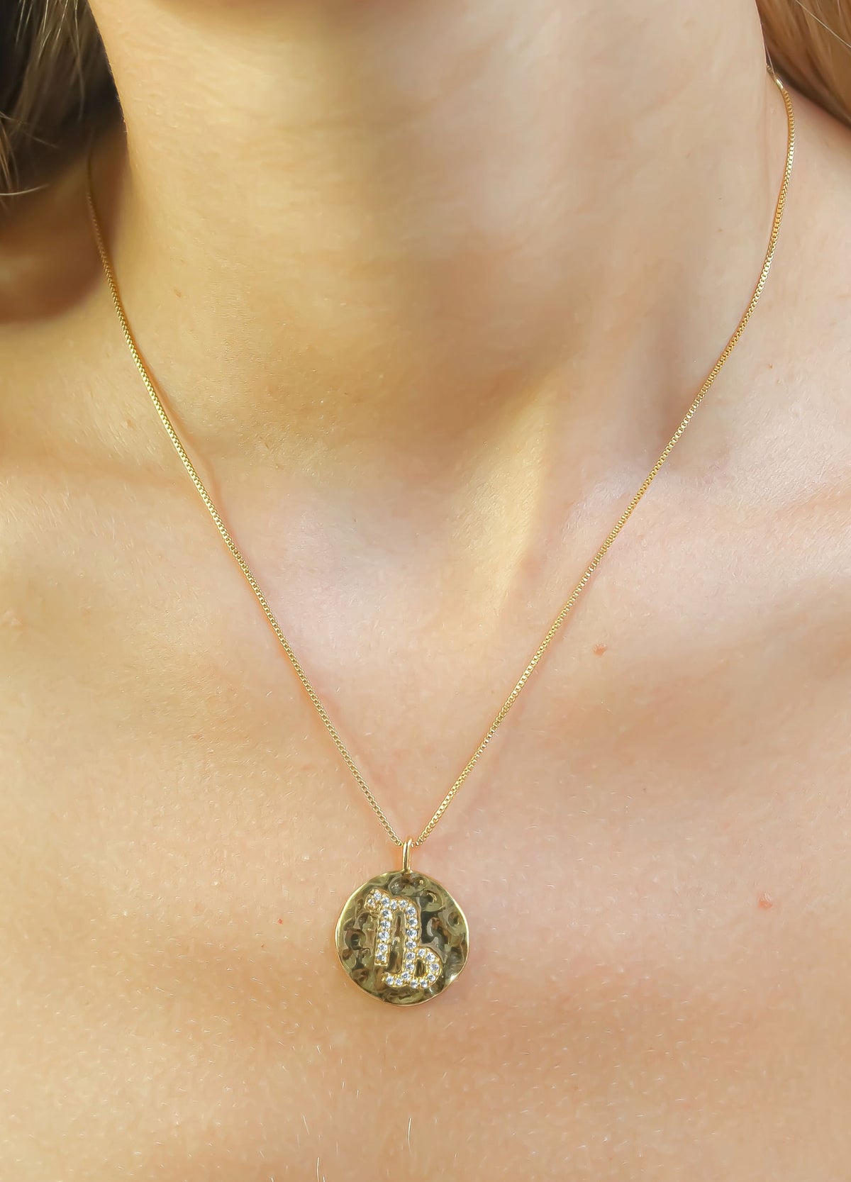 Stellar capricon coin pendant bombay sunset