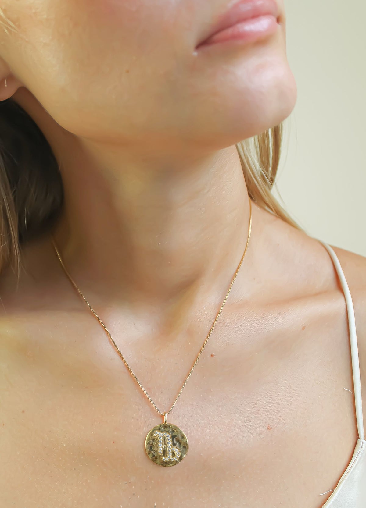 Stellar capricon coin pendant bombay sunset