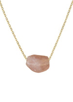 Load image into Gallery viewer, cosmic raw stone necklace Bombay Sunset

