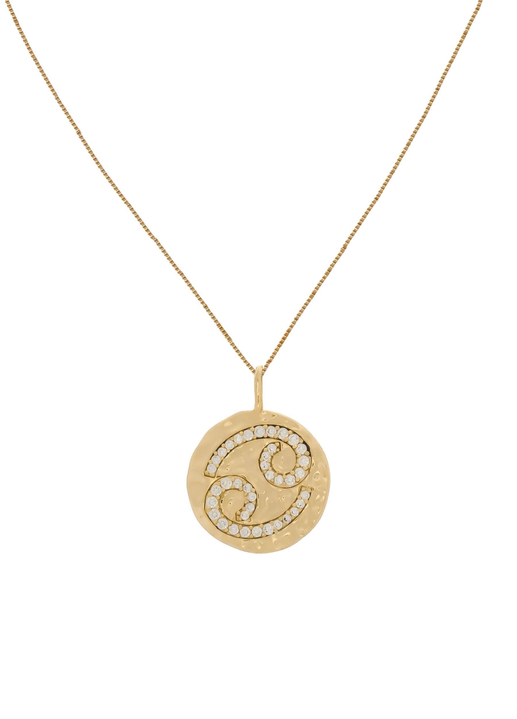 stellar cancer coin pendant Bombay Sunset