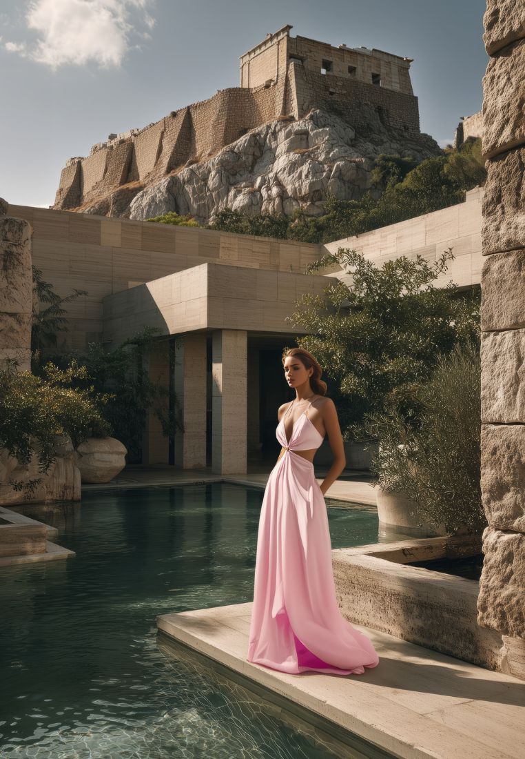 Calipso pink dress