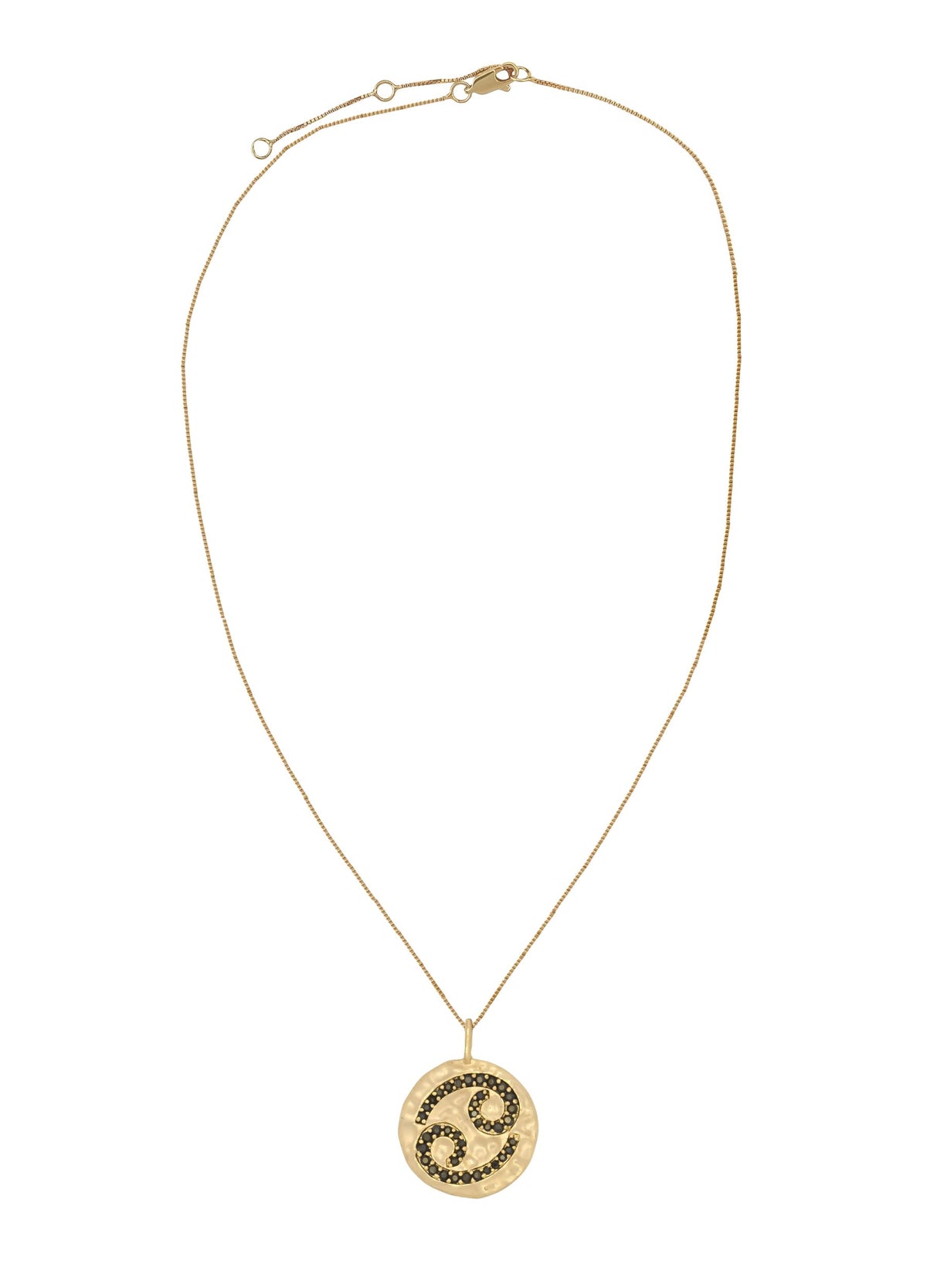 Stellar cancer coin pendant bombay sunset