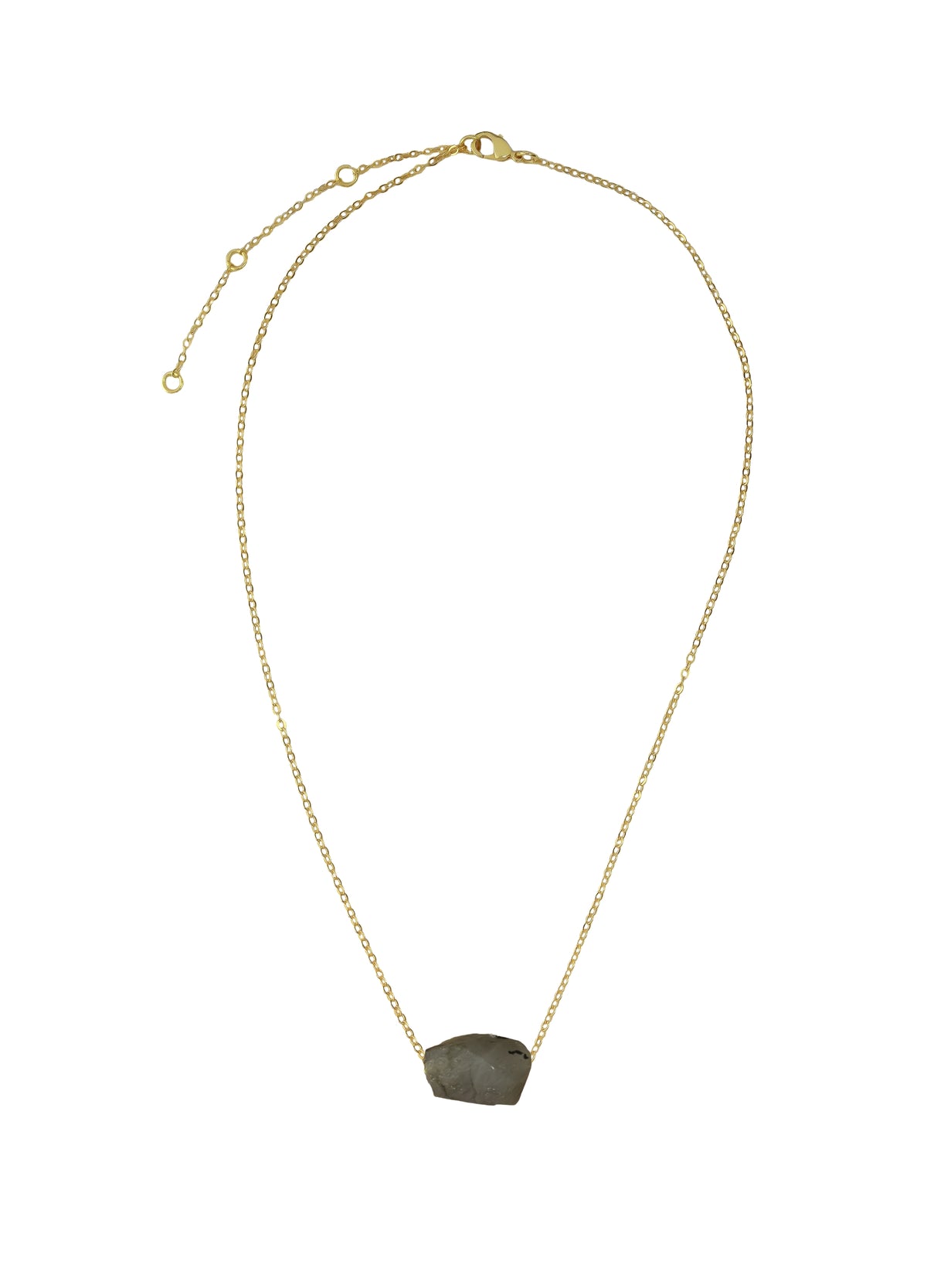 Collar de piedra bruta cósmica bombay be sunset
