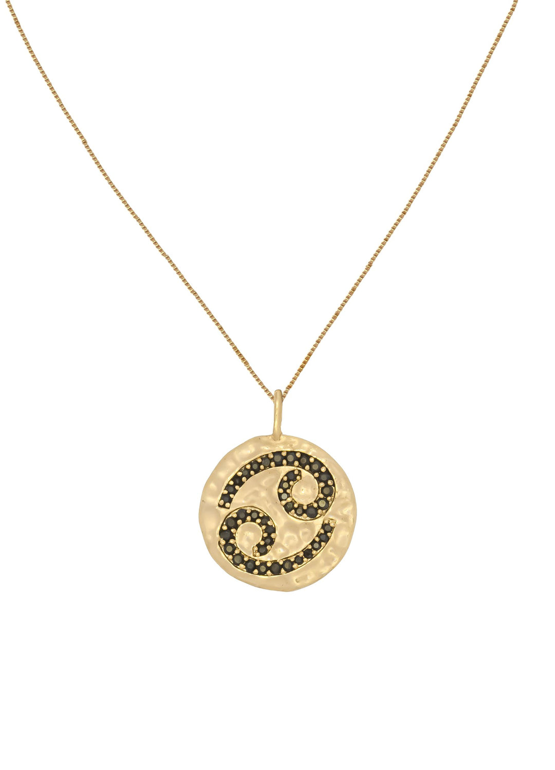 Estelar collar colgante de moneda de cáncer Bombay Be Sunset