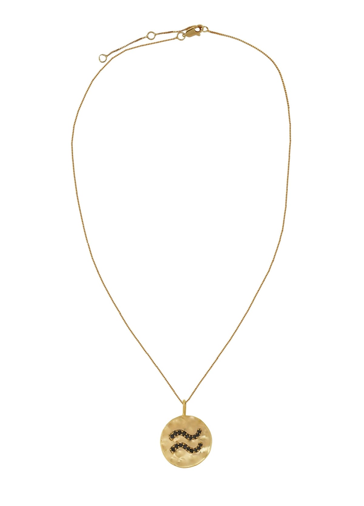 Stellar aquarius coin pendant bombay sunset