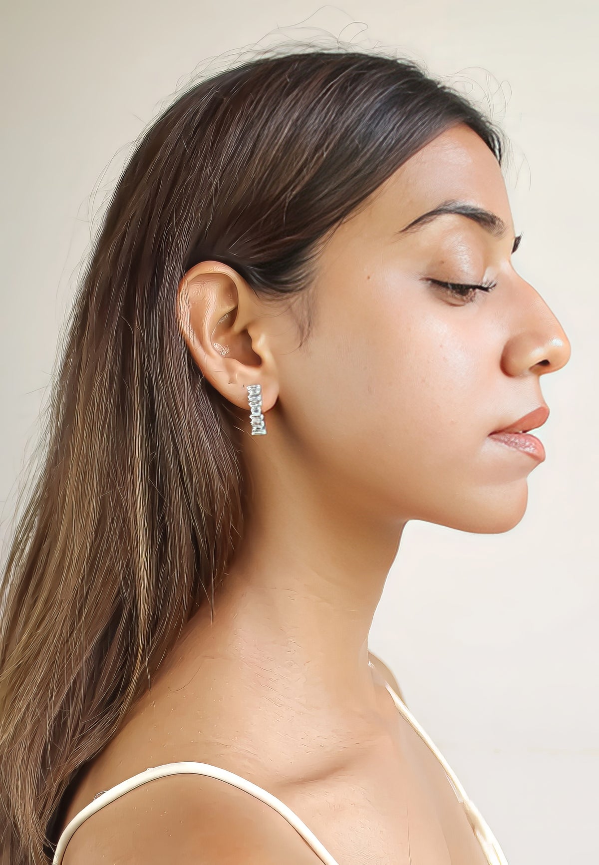 Silver carlo rucci earrings bombay sunset