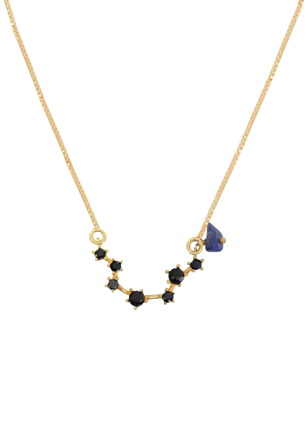 Constellation virgo zodiac necklace bombay sunset