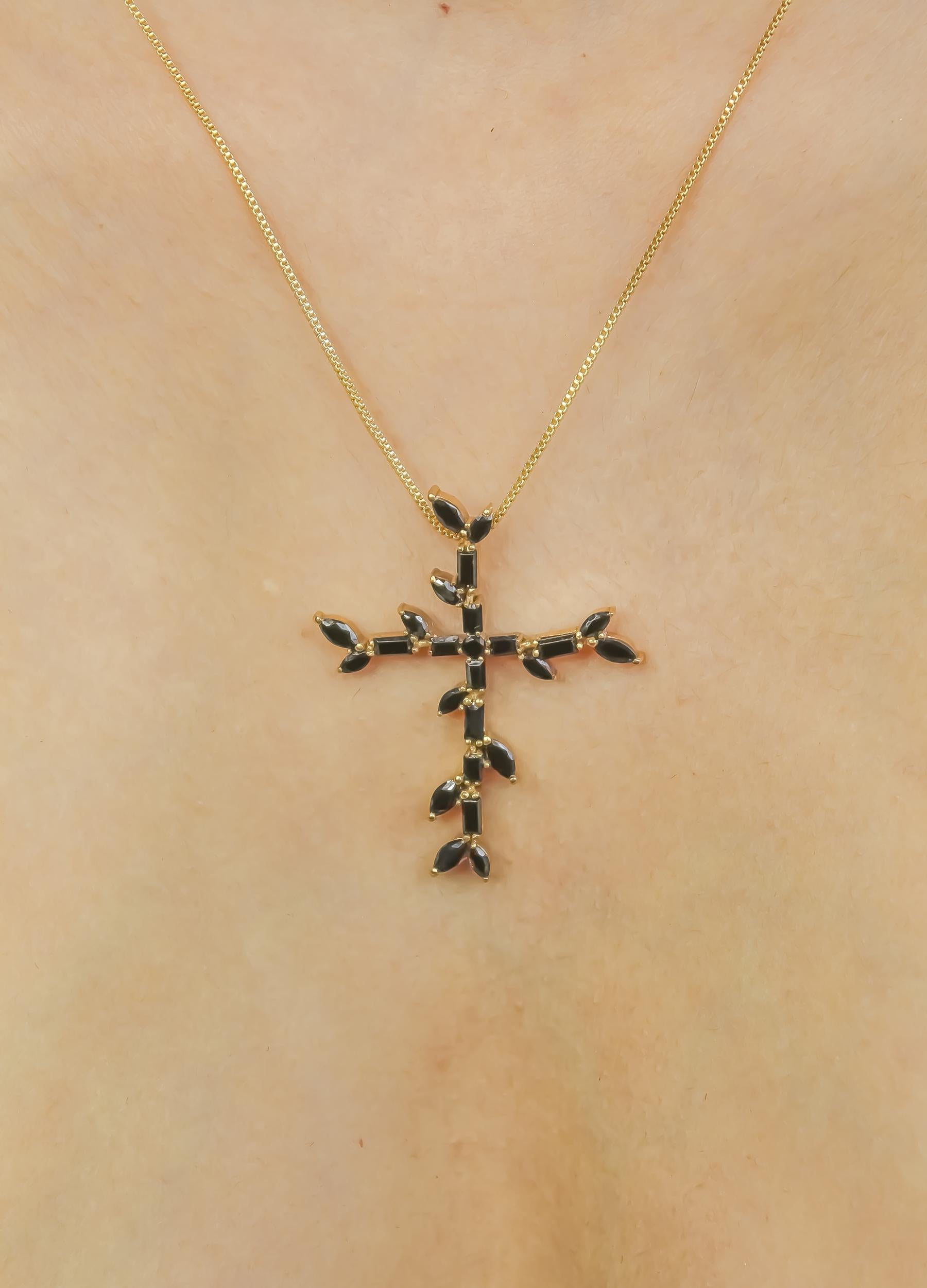 hope cross pendant necklace Bombay Sunset