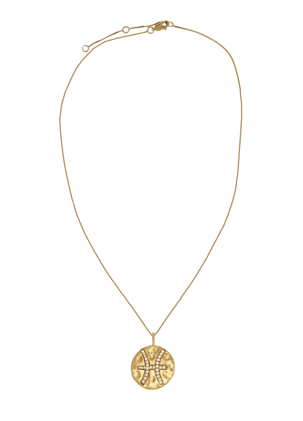 Stellar pisces coin pendant bombay sunset