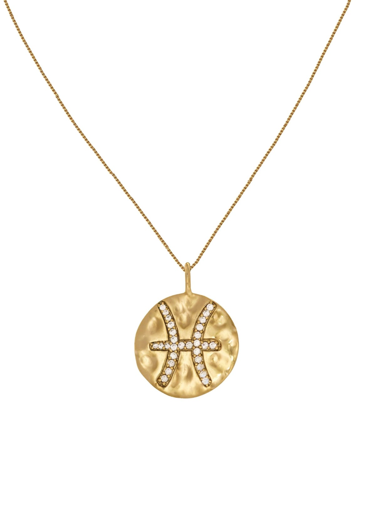 Stellar pisces coin pendant bombay sunset