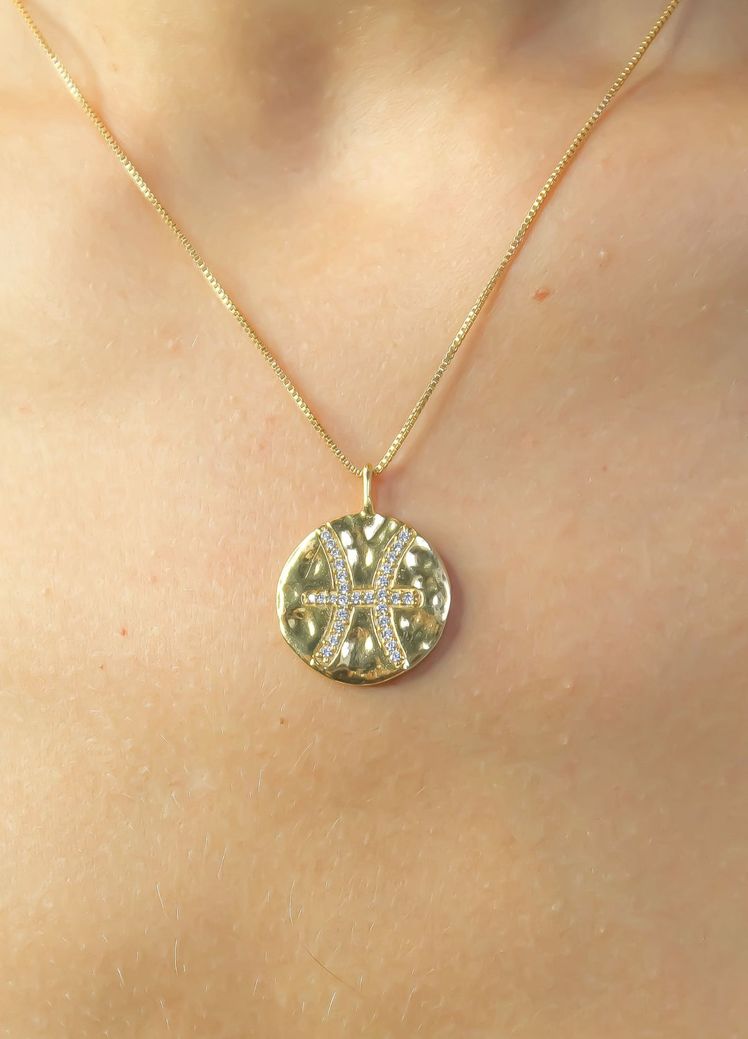 Colgante de moneda Stellar Pisces Bombay Be Sunset