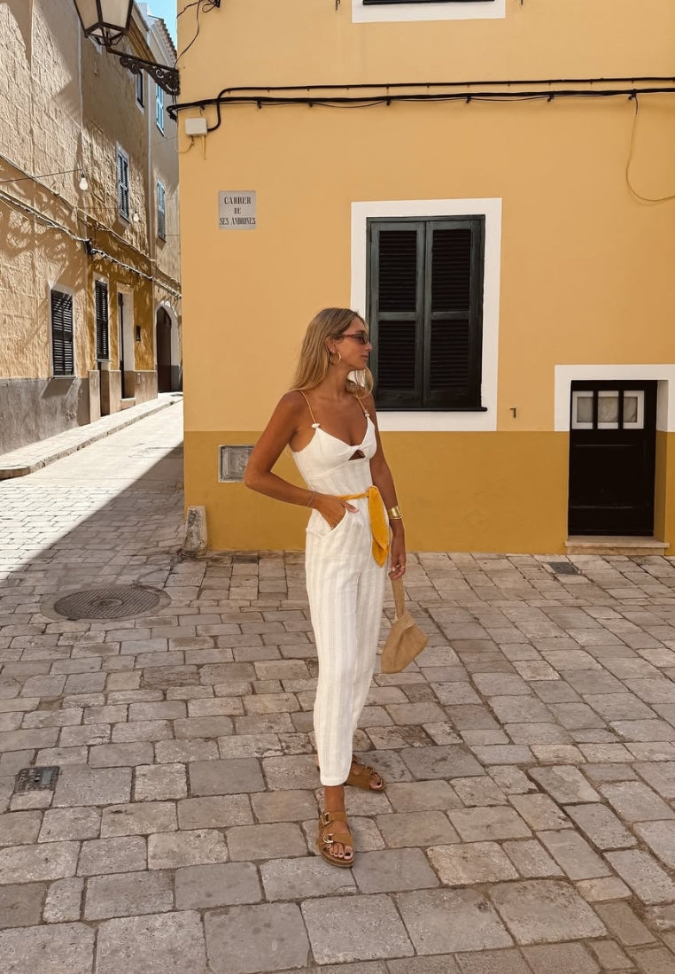 Soleil Eden White Jumpsuit