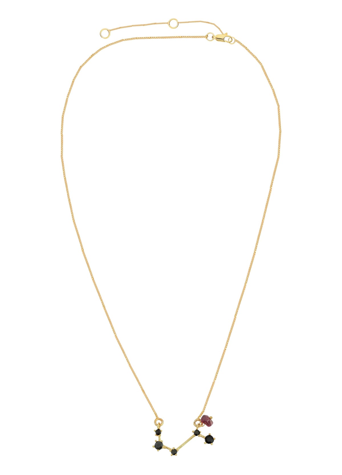 Constellation aries zodiac necklace bombay sunset