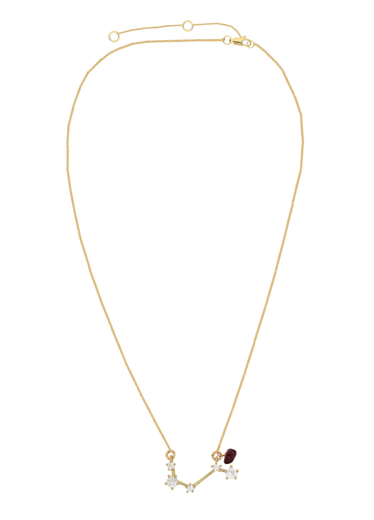 Constellation aries zodiac necklace bombay sunset