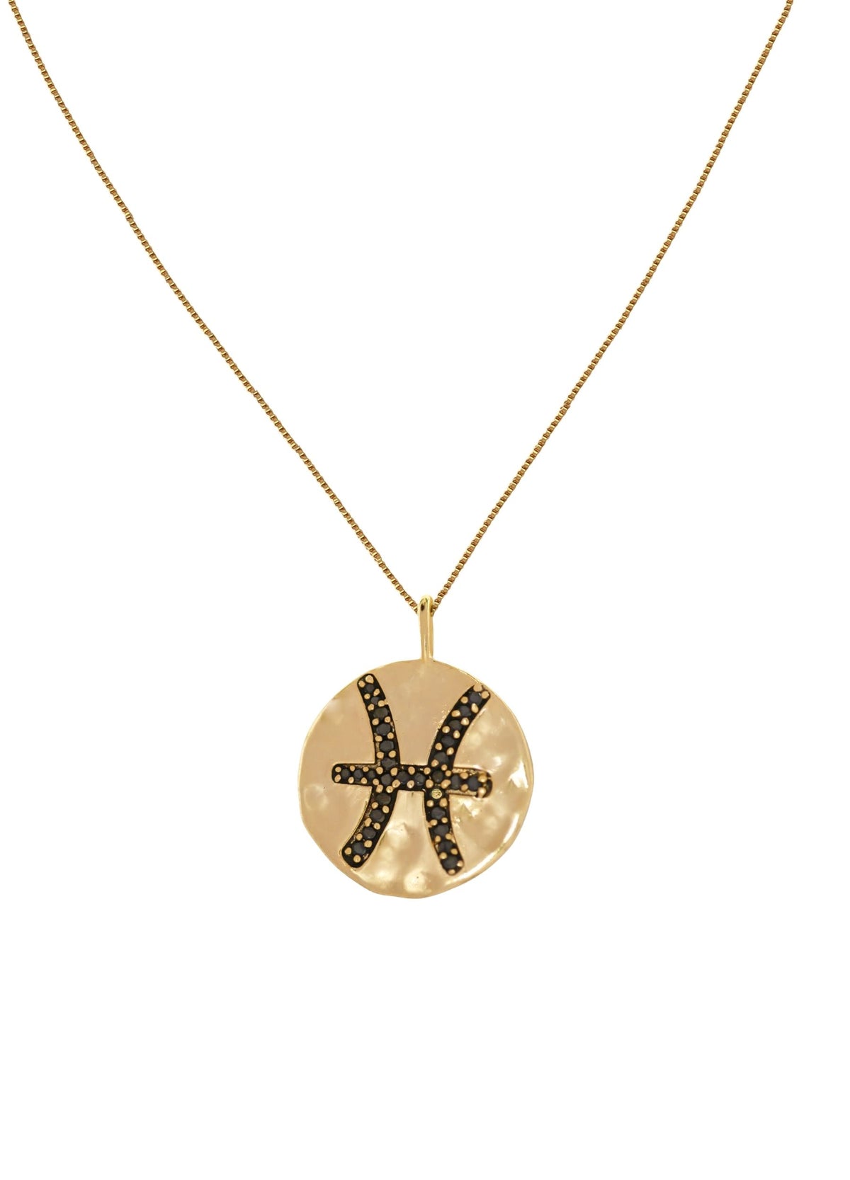 Stellar pisces coin pendant bombay sunset