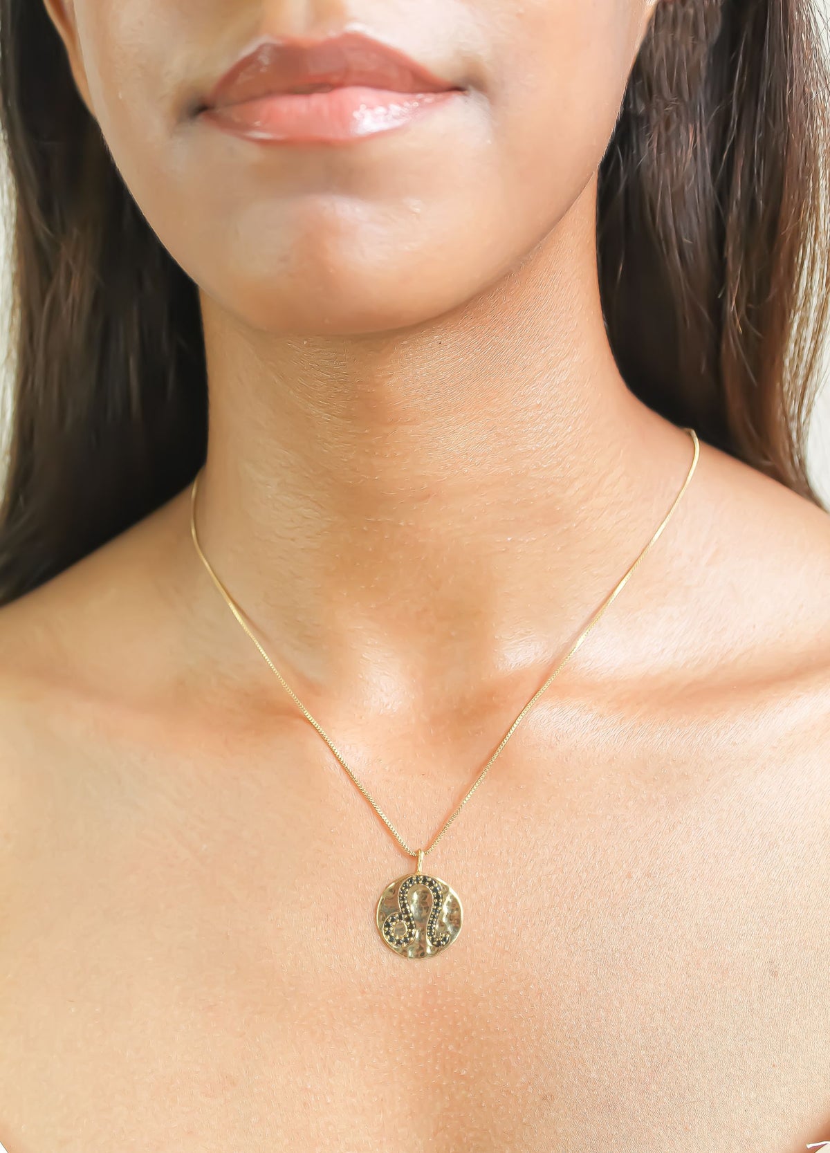 Stellar leo coin pendant bombay sunset