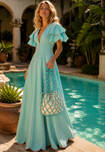 Load image into Gallery viewer, Turquoise Lanta Handbag
